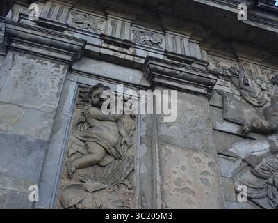Royal Gate Architectural Detail, Szczecin, Polonia Foto Stock