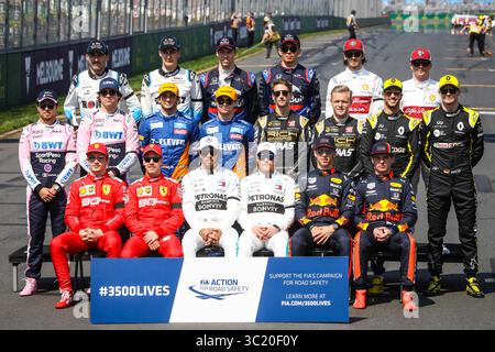 17 marzo 2019 - MELBOURNE, AUSTRALIA - 17 MARZO: Ritratto della stagione piloti prima del Gran Premio d'Australia di Formula 1 2019 (immagine di credito: © Chris Putnam/ZUMA Wire) Foto Stock