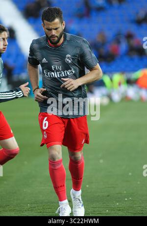 15 aprile 2019 - Leganes, Madrid, Spagna - Nacho del Real Madrid prima del campionato spagnolo la Liga, partita di calcio tra Leganes e Real Madrid, 15 aprile, stadio Butarque, a Leganes, Madrid, Spagna. (Immagine di credito: © AFP7 via cavo ZUMA) Foto Stock 15 aprile 2019 - Leganes, Madrid, Spagna - Nacho del Real Madrid prima del campionato spagnolo la Liga, partita di calcio tra Leganes e Real Madrid, 15 aprile, stadio Butarque, a Leganes, Madrid, Spagna. (Immagine di credito: © AFP7 via cavo ZUMA) Foto Stock
