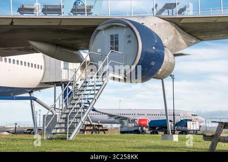 29 giugno 2016 - Stoccolma, Svezia - Stoccolma, Arlanda, Svezia - The Jumbo Stay (Jumbohostel), un ostello che è un aereo di linea Boeing 747 convertito. Si trova all'ingresso dell'aeroporto Arlanda di Stoccolma. (Immagine di credito: © Edwin Remsberg / Vwpics/VW Pics via cavo ZUMA) Foto Stock