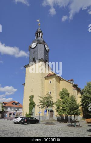 Chiesa cittadina di St Jakobus costruita nel 1761, Ilmenau, foresta della Turingia, Turingia, Germania Foto Stock