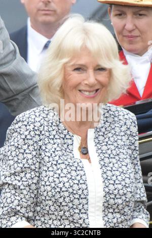 Sua Maestà la Regina partecipa al Sandringham Flower Show, 23 luglio 2025 Credit: James Taylor/Alamy Live News Foto Stock