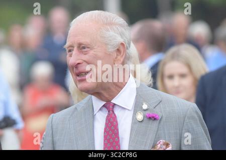 Sua Maestà il Re partecipa al Sandringham Flower Show, 23 luglio 2025 Credit: James Taylor/Alamy Live News Foto Stock