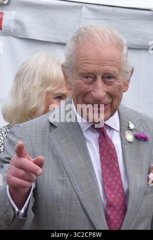 Sua Maestà il Re partecipa al Sandringham Flower Show, 23 luglio 2025 Credit: James Taylor/Alamy Live News Foto Stock