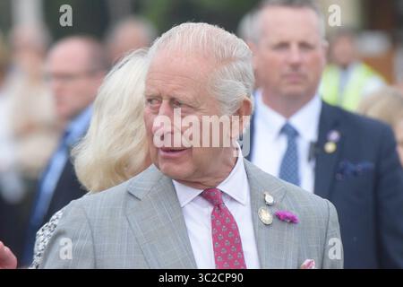 Sua Maestà il Re partecipa al Sandringham Flower Show, 23 luglio 2025 Credit: James Taylor/Alamy Live News Foto Stock