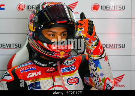 1 giugno 2019 - Mugello, FLORENCIA, ITALIA - 30 Nakagami Takaaki durante il sabato FP all'autodromo Internazionale del Mugello ITALIA per la sesta prova del Campionato del mondo MotoGP, dal 31 maggio al 2 giugno (Credit Image: © AFP7 via ZUMA Wire) Foto Stock