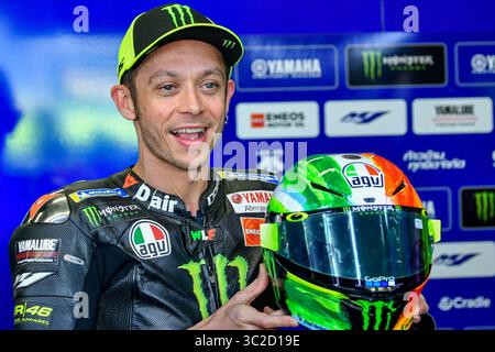 1 giugno 2019 - Mugello, FLORENCIA, ITALIA - 46 VALENTINO ROSSI dall'Italia, Monster Energy Yamaha MotoGP Team, Gran Premio d'Italia Oakley, durante il sabato FP all'autodromo Internazionale del Mugello ITALIA per la sesta prova del Campionato del mondo MotoGP, dal 31 maggio al 2 giugno (Credit Image: © AFP7 via ZUMA Wire) Foto Stock