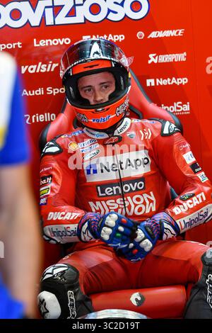 1 giugno 2019 - Mugello, FLORENCIA, ITALIA - 04 Andrea Dovizioso durante il sabato FP presso l'autodromo Internazionale del Mugello ITALIA per la sesta prova del Campionato del mondo MotoGP, dal 31 maggio al 2 giugno (Credit Image: © AFP7 via ZUMA Wire) Foto Stock