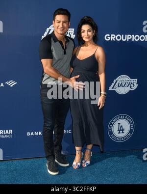 Giugno 12, 2019 - Los Angeles, California, Stati Uniti d'America - 12 Giugno 2019 - Los Angeles, California. Mario Lopez e Courtney Lopez assiste il Los Angeles Dodgers Foundation Blue Diamond Gala presso il Dodger Stadium. (Credito Immagine: © Billy Bennight/ZUMA filo) Foto Stock