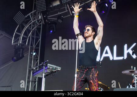 Giugno 16, 2019 - Manchester, Tennessee, Stati Uniti - NICHOLAS WILLIAM PETRICCA di camminare la luna durante la musica di Bonnaroo + Arts Festival di Manchester, Tennessee (credito Immagine: © Daniel DeSlover/ZUMA filo) Foto Stock