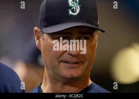 26 giugno 2019: Allenatore dei Seattle Mariners Scott Servais n. 29 durante la partita di baseball della Major League tra i Milwaukee Brewers e i Seattle Mariners al Miller Park di Milwaukee, WISCONSIN. John Fisher/CSM(immagine di credito: &Copy; John Fisher/CSM tramite cavo ZUMA) Foto Stock