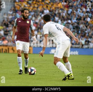 17 luglio 2019 - St. Paul, Minnesota, Stati Uniti - centrocampista dell'Aston Villa JOTA durante la partita contro il Minnesota United, un'amichevole internazionale all'Allianz Field, a St Paul, Minnesota. (Immagine di credito: © Craig Lassig/ZUMA Wire) Foto Stock