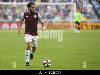 17 luglio 2019 - St. Paul, Minnesota, Stati Uniti - centrocampista dell'Aston Villa JOTA durante la partita contro il Minnesota United, un'amichevole internazionale all'Allianz Field, a St Paul, Minnesota. (Immagine di credito: © Craig Lassig/ZUMA Wire) Foto Stock