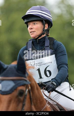 Kate Rocher-Smith della Gran Bretagna in sella alla HHS Dassett Class durante l'Ashby Underwriting Eventers Challenge all'Agria Royal International Horse Show il 24 luglio 2025, Hassocks, Regno Unito (foto di Maxime David - MXIMD Pictures) Foto Stock