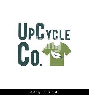 Logo Upcycle Co Illustrazione Vettoriale