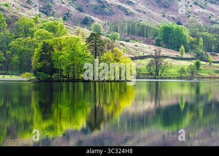 Rydal Water, Rydal, Ambleside, Lake District, Westmorland, Cumbria, Inghilterra Foto Stock