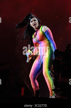 2 settembre 2019, Philadelphia, PA, Stati Uniti: Cardi B esibendosi al Made in America - Day 1 al Benjamin Franklin Parkway il 31 agosto 2019 a Philadelphia, Pennsylvania (immagine di credito: © William T Wade Jr/Ace Pictures via ZUMA Press) Foto Stock
