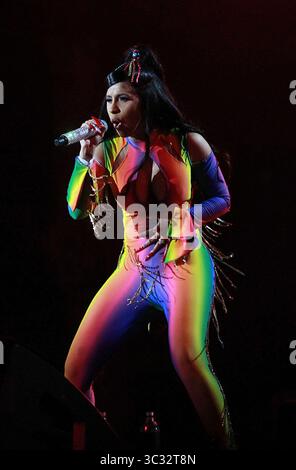 2 settembre 2019, Philadelphia, PA, Stati Uniti: Cardi B esibendosi al Made in America - Day 1 al Benjamin Franklin Parkway il 31 agosto 2019 a Philadelphia, Pennsylvania (immagine di credito: © William T Wade Jr/Ace Pictures via ZUMA Press) Foto Stock