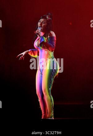 2 settembre 2019, Philadelphia, PA, Stati Uniti: Cardi B esibendosi al Made in America - Day 1 al Benjamin Franklin Parkway il 31 agosto 2019 a Philadelphia, Pennsylvania (immagine di credito: © William T Wade Jr/Ace Pictures via ZUMA Press) Foto Stock