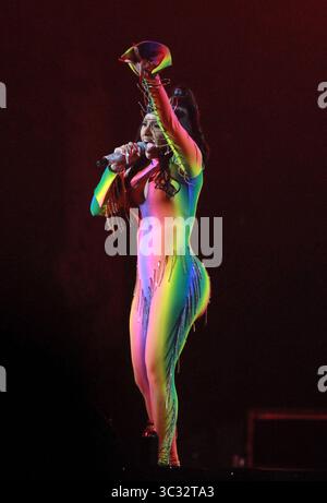 2 settembre 2019, Philadelphia, PA, Stati Uniti: Cardi B esibendosi al Made in America - Day 1 al Benjamin Franklin Parkway il 31 agosto 2019 a Philadelphia, Pennsylvania (immagine di credito: © William T Wade Jr/Ace Pictures via ZUMA Press) Foto Stock