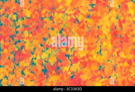 Sfondo a forme astratte calde. Forme colorate che fluiscono con texture a disturbo. Design dell'intestazione per il sito Web o i social media. Foto Stock