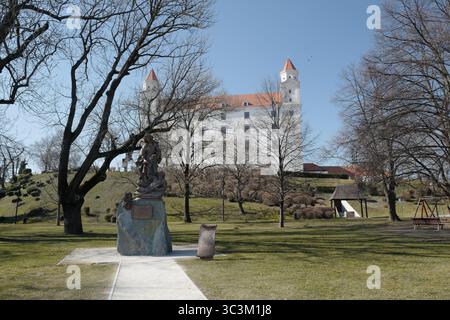 Castello di Bratislava Slovacchia, rottura città Castello di Bratislava Foto Stock