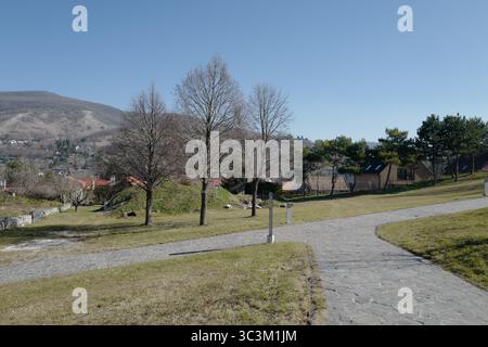 Bratislava Slovacchia castelli in pausa città chiese Castello di Devin Danubio Foto Stock