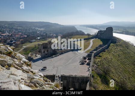 Bratislava Slovacchia castelli in pausa città chiese Castello di Devin Danubio Foto Stock