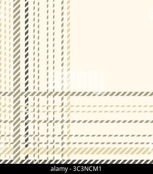 Il motivo a quadri beige crea un design in tessuto classico e versatile Foto Stock