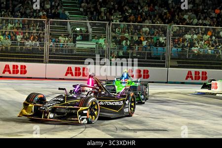 Londra, Regno Unito. 27 luglio 2025. Jean-Eric VERGNE, DS Penske, durante l'ultima gara della stagione all'e-Prix Marvel Fantastic Four di Londra a Excel, Londra, Regno Unito. Crediti: LFP/Alamy Live News Foto Stock