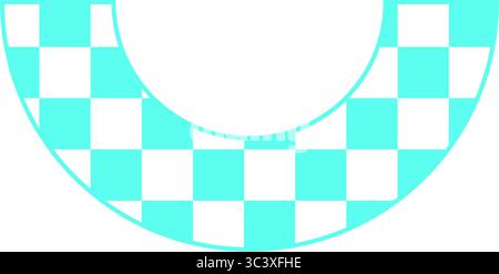 Modello retro Checker Y2K Illustrazione Vettoriale