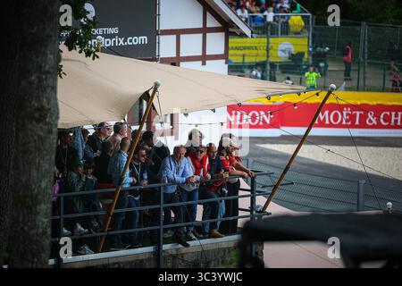 Public/Tifosi/fan/Grandstand, durante il GP del Belgio, Spa-Francorchamps 24-27 luglio 2025 Campionato del mondo di Formula 1 2025. Foto Stock