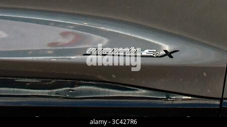 12 maggio 2021, Emporia, Kansas, Stati Uniti d'America: Un nuovo SUV elettrico Ford Mustang Mach-E4X crossover 2021 per cinque passeggeri in vendita presso la concessionaria Ford locale di Emporia (immagine di credito: © Mark Reinstein/ZUMA Wire) Foto Stock