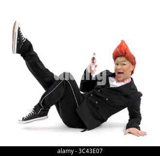 Louie Spence ad un photocall per il National AIDS Trust Wig Party a Londra - 3 ottobre 2010 Foto Stock