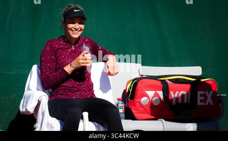 27 maggio 2021: Parigi, Francia: Donna Vekic di Croazia durante le prove di allenamento davanti al Roland Garros Grand Slam Tournament 2021. (Immagine di credito: © Rob Prange/AFP7 tramite cavo ZUMA) Foto Stock