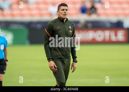 10 giugno 2021: L'allenatore portoghese Neto Francisco guarda durante una partita internazionale di calcio tra Portogallo e Stati Uniti al BBVA Stadium di Houston, Texas. ..Trask Smith/CSM(immagine di credito: &Copy; Trask Smith/CSM tramite filo ZUMA) Foto Stock