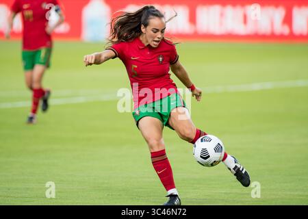 10 giugno 2021: Il difensore portoghese Joana MarchÃ£o (5) controlla la palla durante una partita internazionale di calcio tra Portogallo e Stati Uniti allo stadio BBVA di Houston, Texas. ..Trask Smith/CSM(immagine di credito: &Copy; Trask Smith/CSM tramite filo ZUMA) Foto Stock