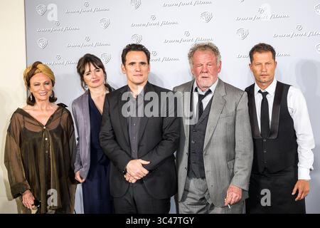 25 giugno 2018 - Berlino, Germania - (L-R) Jacqueline Bisset, Emily Mortimer, Matt Dillon, Nick Nolte e Til Schweiger partecipano a una chiamata fotografica per "Head Full of Honey" il 25 giugno 2018 a Berlino, Germania (Credit Image: © Famous/Ace Pictures via ZUMA Press) Foto Stock