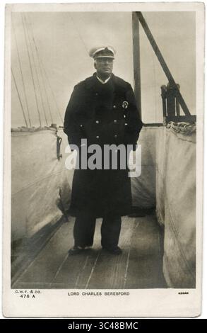 4 maggio 2018 - Regno Unito - Lord Charles Beresford (1846-1919), ammiraglio e membro del Parlamento britannico, Ritratto a figura intera sulla nave, primi anni '1900 (immagine di credito: © JT Vintage/Glasshouse via ZUMA Wire) Foto Stock