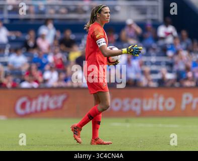 26 luglio 2018 - Kansas City, Kansas, Stati Uniti - Kansas City, KS - 26 luglio 2018: L'Australia ha sconfitto il Brasile 3-1 durante il Tournament of Nations al Children's Mercy Park. (Immagine di credito: © Brad Smith/ISIPhotos via ZUMA Wire) Foto Stock