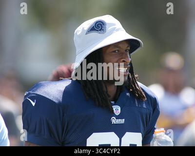 1 agosto 2018 - Irvine, California, Stati Uniti - 30 Todd Gurley II, RB, dei Los Angeles Rams durante il loro training camp mercoledì 1 agosto 2018 presso il campus UC Irvine di Irvine, California. (Immagine di credito: © Prensa Internacional via cavo ZUMA) Foto Stock