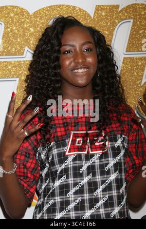 14 agosto 2018 - Los Angeles, CA, Stati Uniti - LOS ANGELES - 14 agosto: Flau'jae al 'America's Got Talent' Season 13 Live Show Red Carpet al Dolby Theater il 14 agosto 2018 a Los Angeles, CA (Credit Image: © Kathy Hutchins via ZUMA Wire) Foto Stock