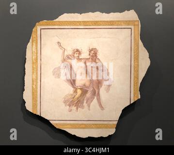 Arte greca antica: Villa affresco dipinto di Dioniso e Arianna Foto Stock