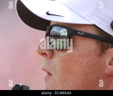 8 settembre 2018 - Houston, Stati Uniti - allenatore degli Houston Cougars Major Applewhite durante una partita di football NCAA tra Houston e Arizona sabato 8 settembre 2018 a Houston, Texas. (Immagine di credito: © Scott Coleman/ZUMA Wire) Foto Stock