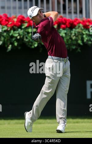 20 settembre 2018 - Atlanta, Georgia, Stati Uniti - Justin Thomas esce dalla prima buca durante il primo round del TOUR Championship 2018. (Immagine di credito: © Debby Wong/ZUMA Wire) Foto Stock