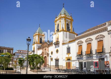 Chiesa di Socorro, chiesa di Nuestra Señora del Socorro in Plaza del Socorro a Ronda, Andalusia, Spagna. Foto Stock
