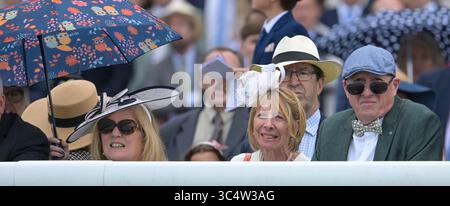 Goodwood, Regno Unito. 29 luglio 2025. Racegoers durante il primo giorno della riunione del Qatar Goodwood Festival. Credito: Eclettismo Foto Stock