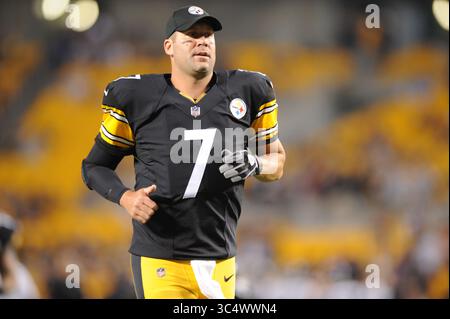 30 settembre 2018: Steelers #7 Ben Roethlisberger durante la partita Pittsburgh Steelers vs Baltimore Ravens all'Heinz Field di Pittsburgh, PA. Jason Pohuski/CSM (immagine di credito: &Copy; Jason Pohuski/CSM tramite cavo ZUMA) Foto Stock