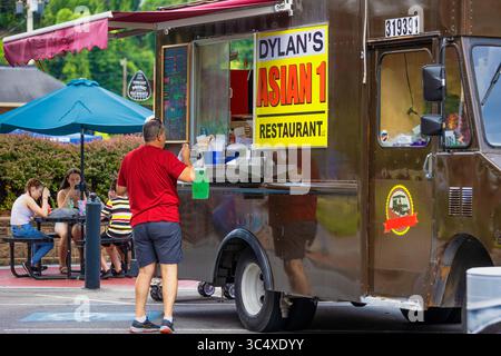 Kingsport 4, USA - 15 luglio 2023: Fun Fest è stata fondata nel 1981 con il tema "unità comunitaria" per i cittadini della zona. Foto Stock