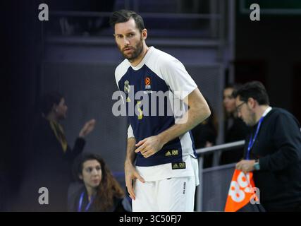 5 dicembre 2019, Madrid, MADRID, SPAGNA: MADRID, SPAGNA - 5 DICEMBRE: Rodolfo Fernandez Farres ''Rudy'', giocatore spagnolo del Real Madrid durante la partita di basket dell'Euroligue, giocata tra Real Madrid e Valencia al WiZink Center il 5 dicembre 2019 a Madrid, Spagna. (Immagine di credito: © AFP7 via cavo ZUMA) Foto Stock